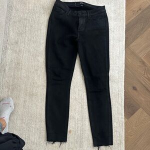 PAIGE Women's Black Skinny Jeans wax Jean